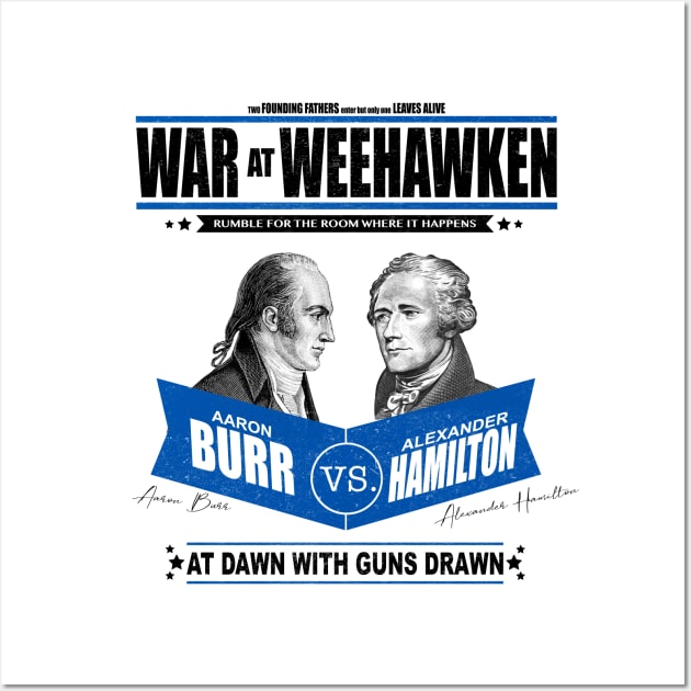War at Weehawken. Hamilton VS Burr Wall Art by kvothewordslinger